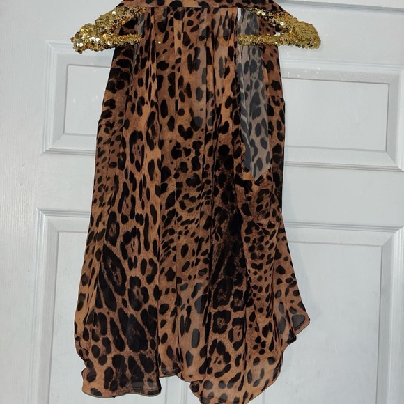 UNIF Leopard Cutout Blouse - Picture 2 of 4